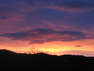 View of sunrise